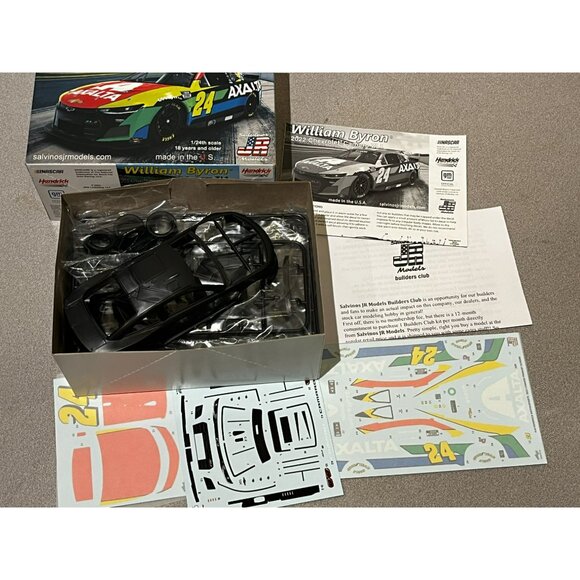 WILLIAM BYRON 2022 AXALTA HENDRICK MOTORSPORTS CAMARO 1:24 SALVINOS JR MODEL CAR - Picture 2 of 13